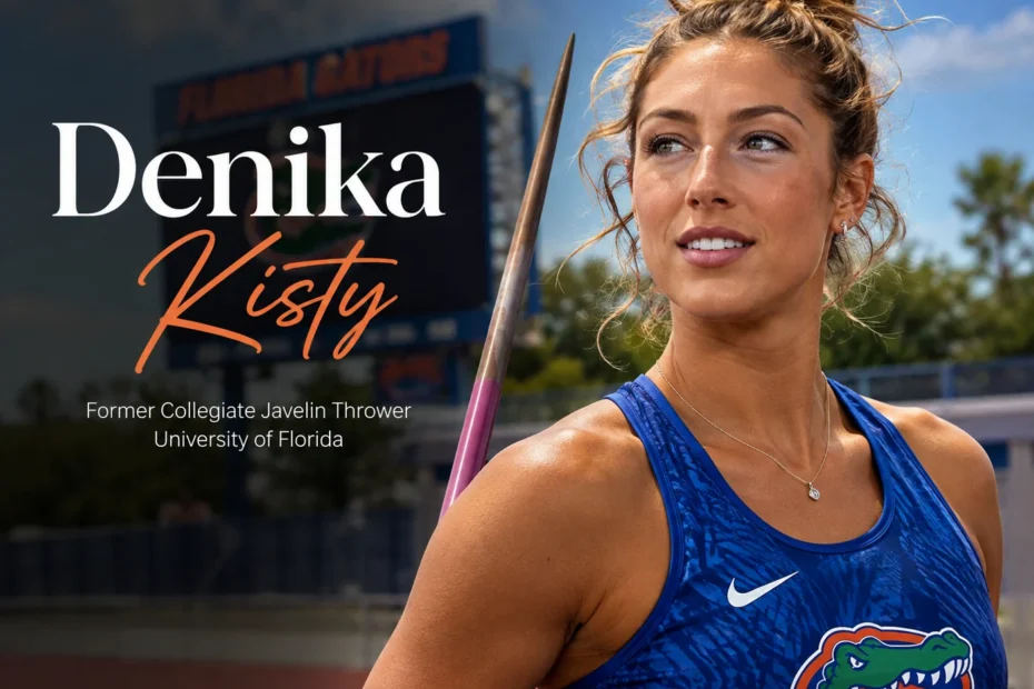 Denika Kisty, former collegiate javelin thrower at the University of Florida